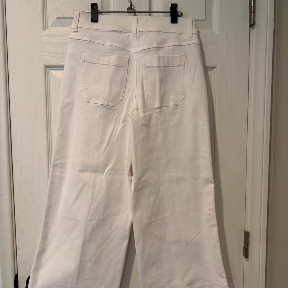 SPANX Women's Cream Flare Jeans